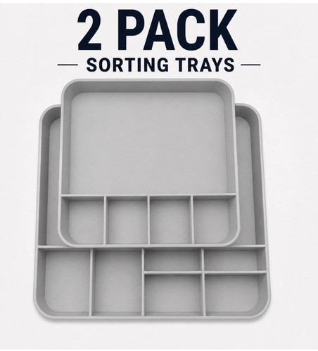 Pack sorting trays ideal for - trays,