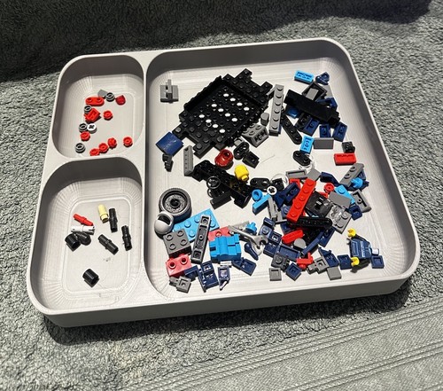 Large lego sorting - sorting, tray
