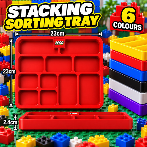 Lego 4cm stackable sorting - stackable,